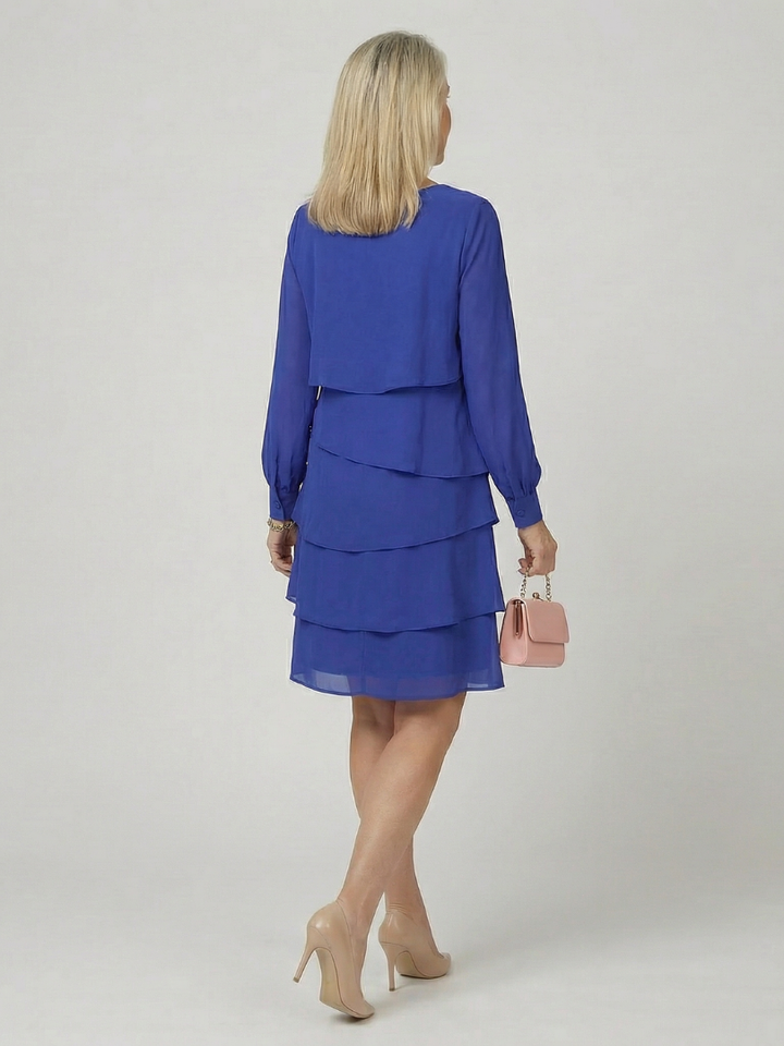 Kirax | Clean Layered Knee Length Dress