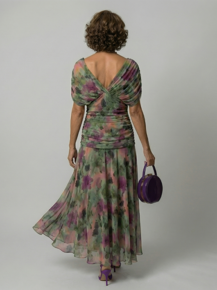 Calen | Off Shoulder Flow Midi Dress