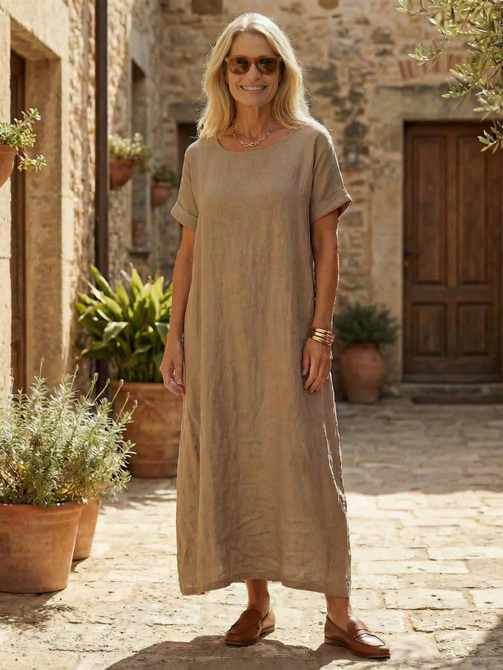 Rosaline | Simple Linen Day Dress