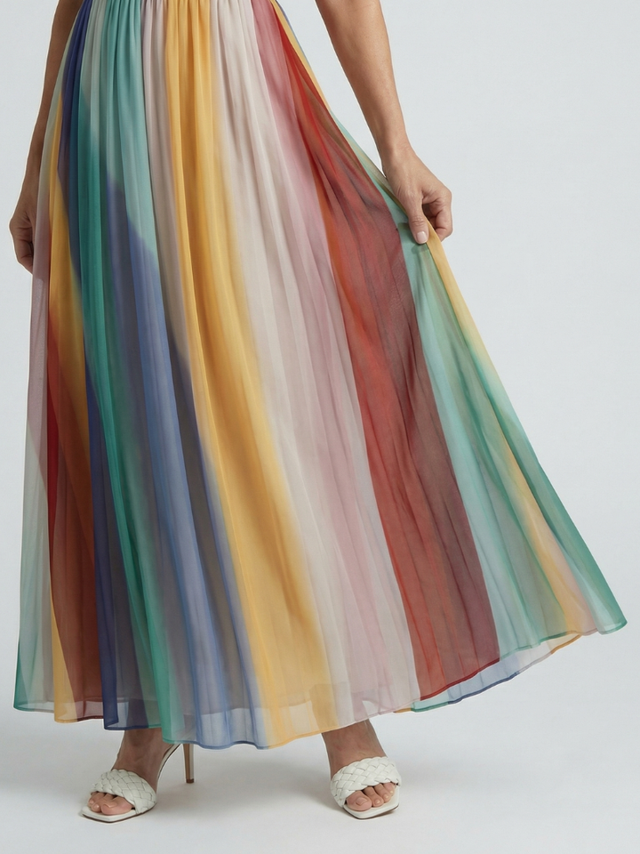 Serene | Light Stripe Maxi Dress