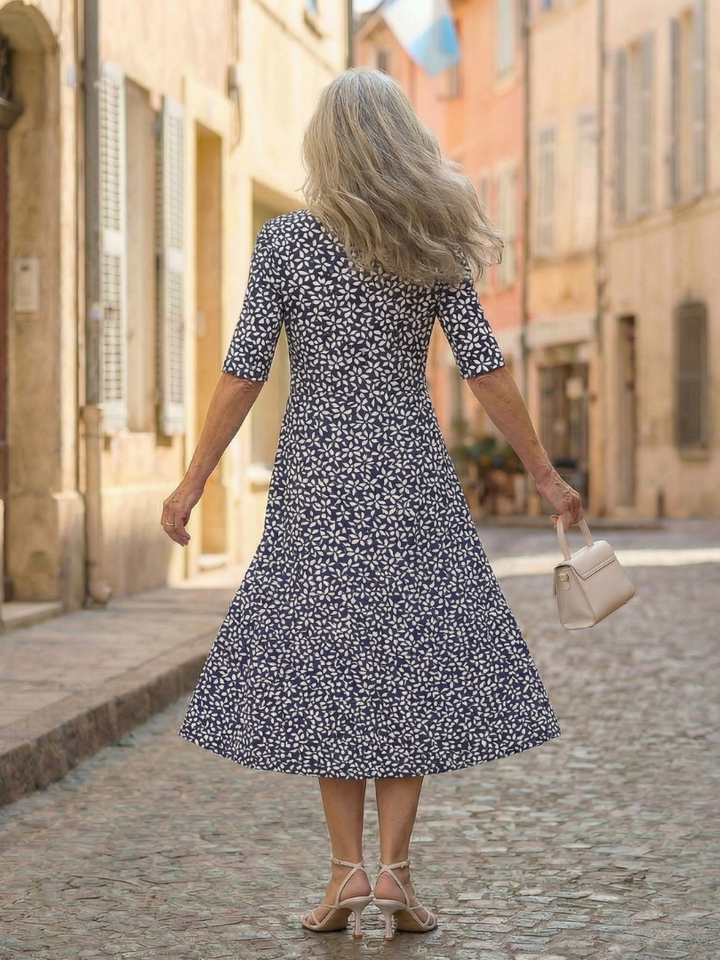 Uriah | Coastal Pattern Dress