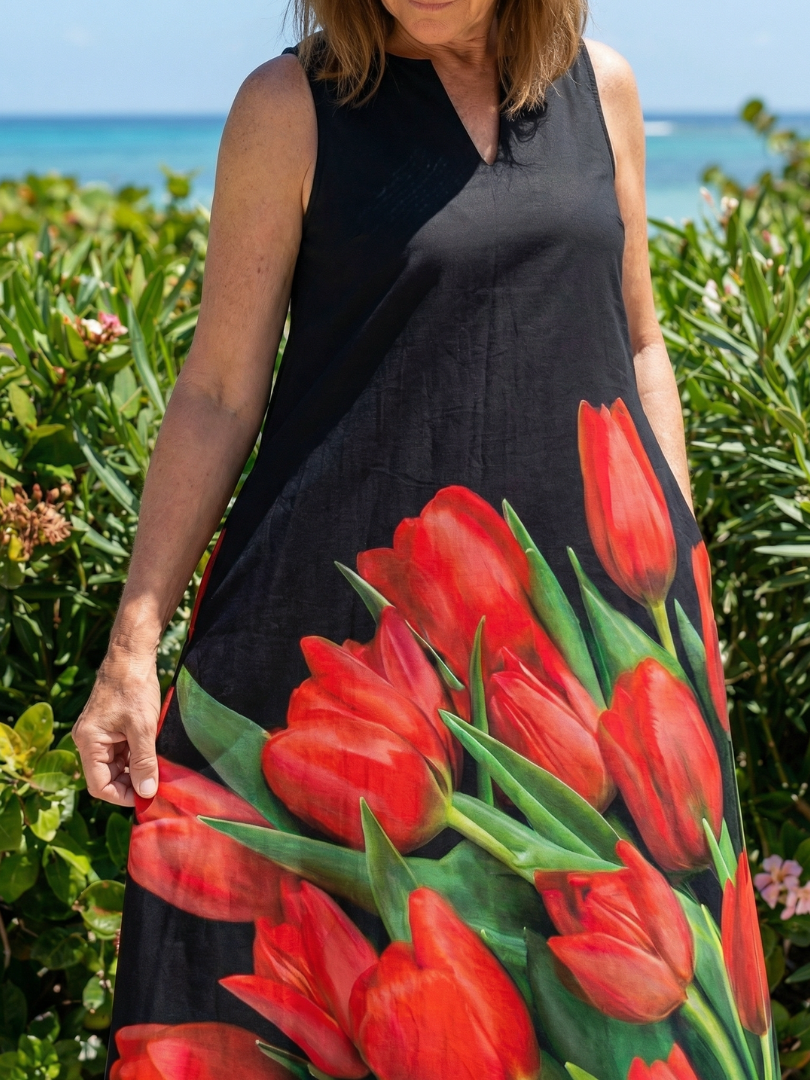 Cylia | Soft Rose Maxi Dress