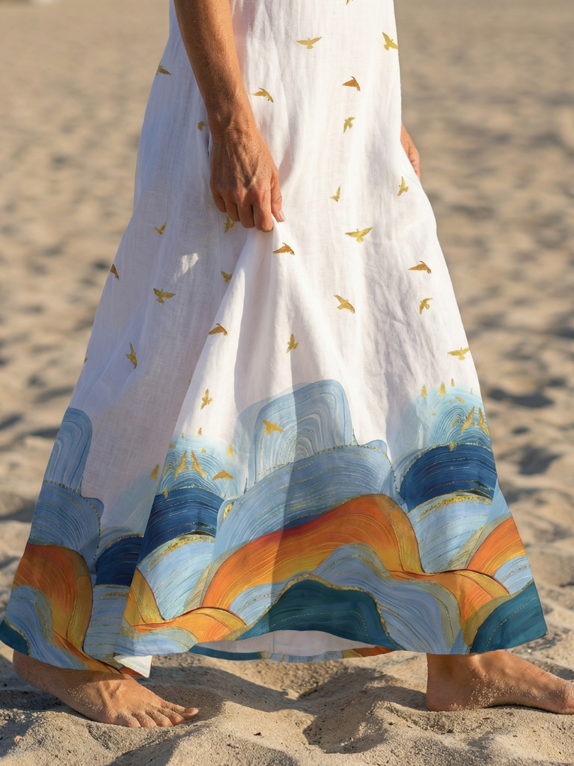 Caelia | Calm Line Maxi Dress