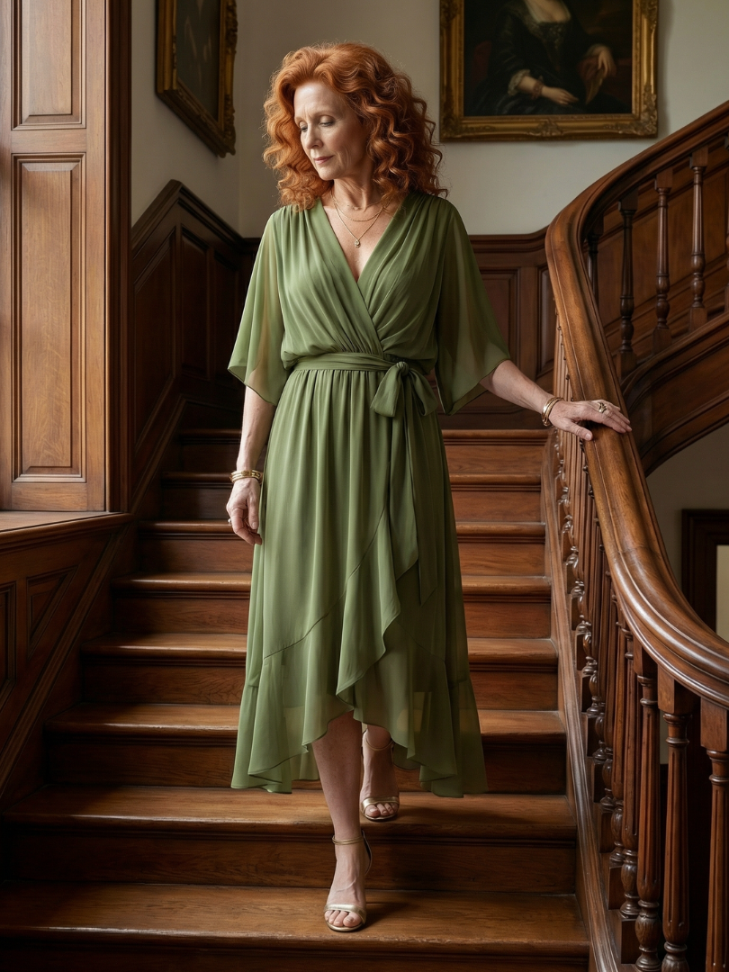 Elric | Light Drape Midi Dress