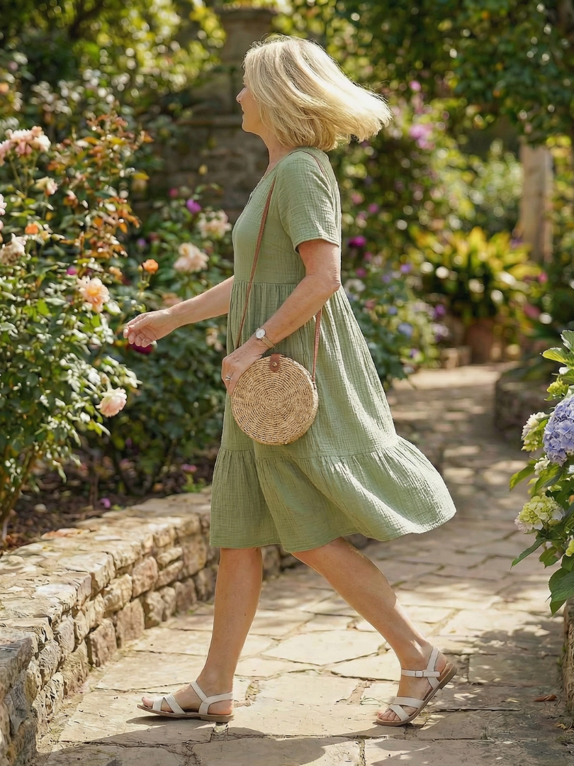 Delphinia | Woven Ease Dress